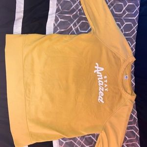 Yellow sweatshirt